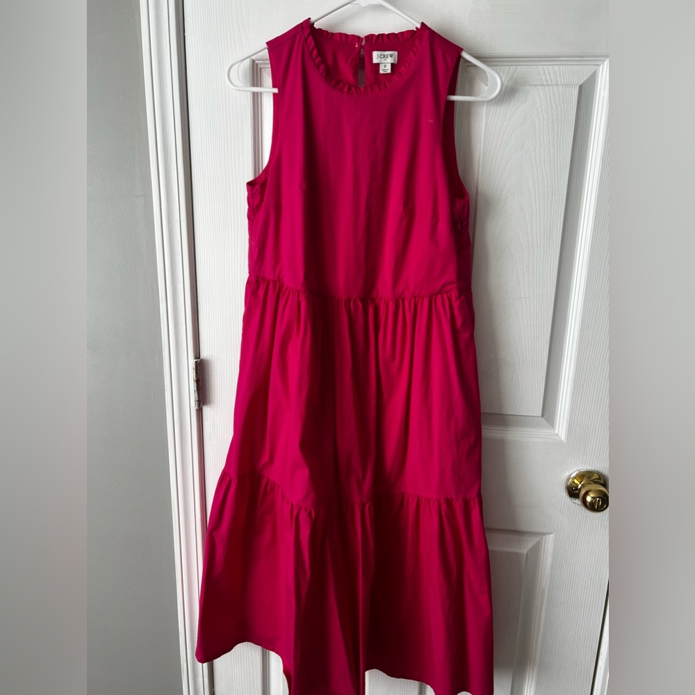 Crimson Midi Dress J.Crew